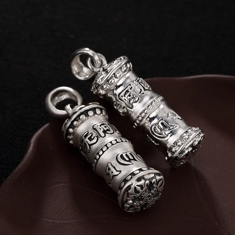 2018 Hot Sale S990 Fine Silver Restoring Ancient Ways Namo Amida Butsu Six Words Vajra Honk Ms Wu Box Of Male Pendant | Украшения и