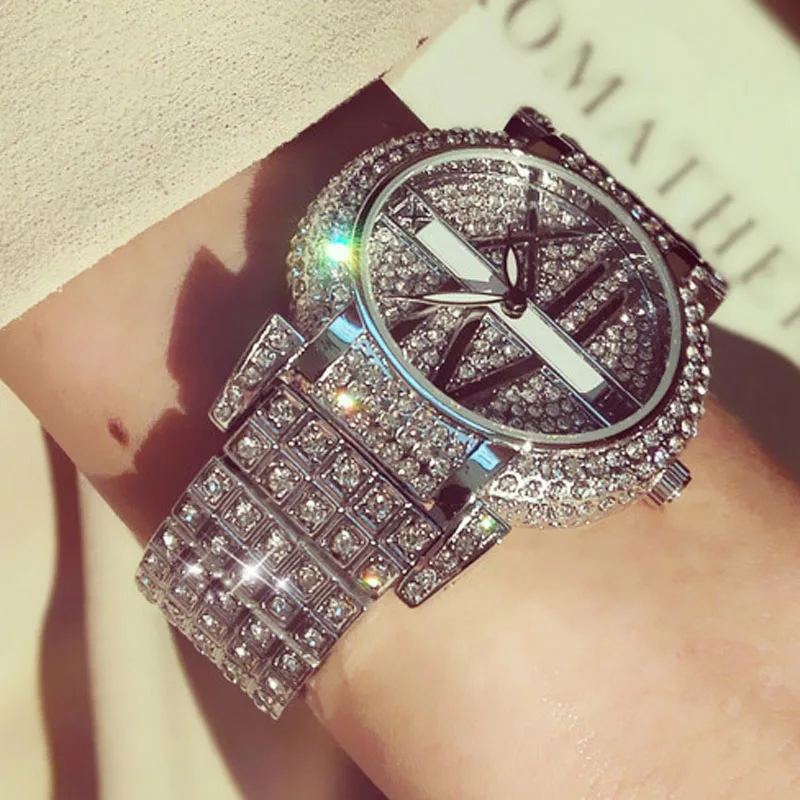 Женские наручные часы SEYRNOW Роскошные Кварцевые из нержавеющей стали с