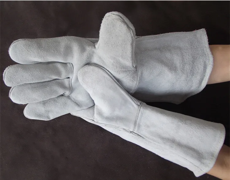 Высококачественные сварочные перчатки из яловичного спилка теплоизоляционные