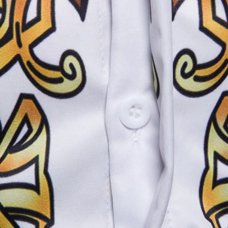 Mens Floral Shirt Men's Fashionable And Upscale Personality Camisas Sociais Masculina Leisure Size Slim Fit Cotton | Мужская одежда