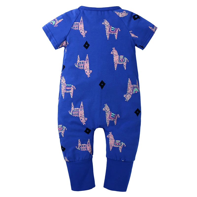 Хлопковый комбинезон для новорожденных летняя повседневная одежда унисекс с
