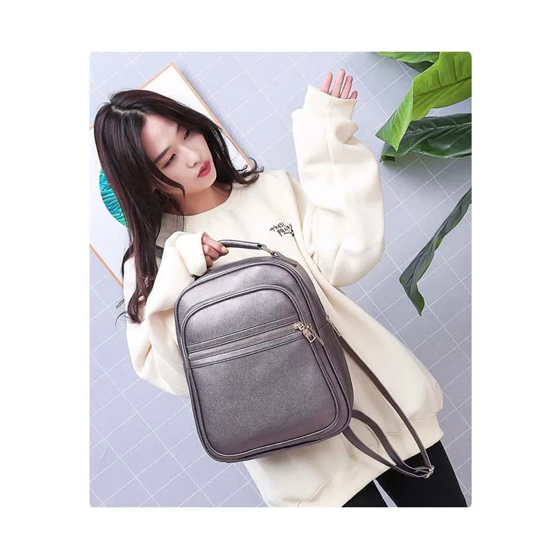 

New popular travel mommy bag zipper pleated bag diaper bag pu waterproof mommy baby maternal care care storage bag backpack