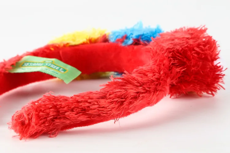 Улица Сезам плюшевая повязка для волос полосы мультфильм ELMO Резиновый Браслет повязка украшение для волос девушки аксессуары для волос