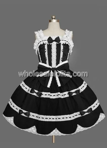 

Sweet Princess Black Sweet Lolita Dress Sleeveless Ball Gown Gothic Lolita Dress