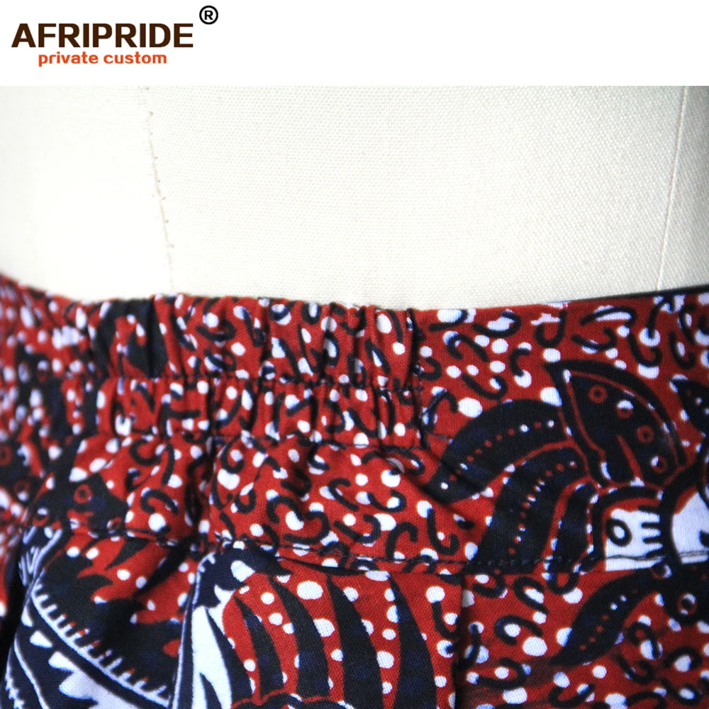 Африканский женский костюм AFRIPRIDE, индивидуальный короткий топ без рукавов+ мини-юбка, сексуальный летний повседневный костюм, чистый хлопок, a722638