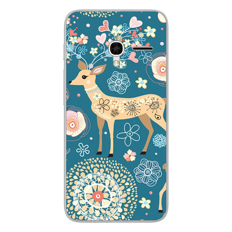 M111 Мягкий с рисунком из ТПУ чехол для Alcatel One Touch Pixi 3 4,5 4G версия 5017D 5019D 5019 чехол для телефона s задняя крышка цветок - Цвет: M111