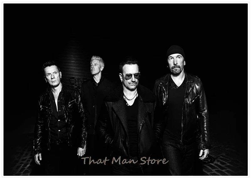 Коричневый U2 плакат Clear Image стены наклейки украшения дома хорошее качество печать белый плакат на крафт-бумаге Home art бренд - Цвет: Коричневый