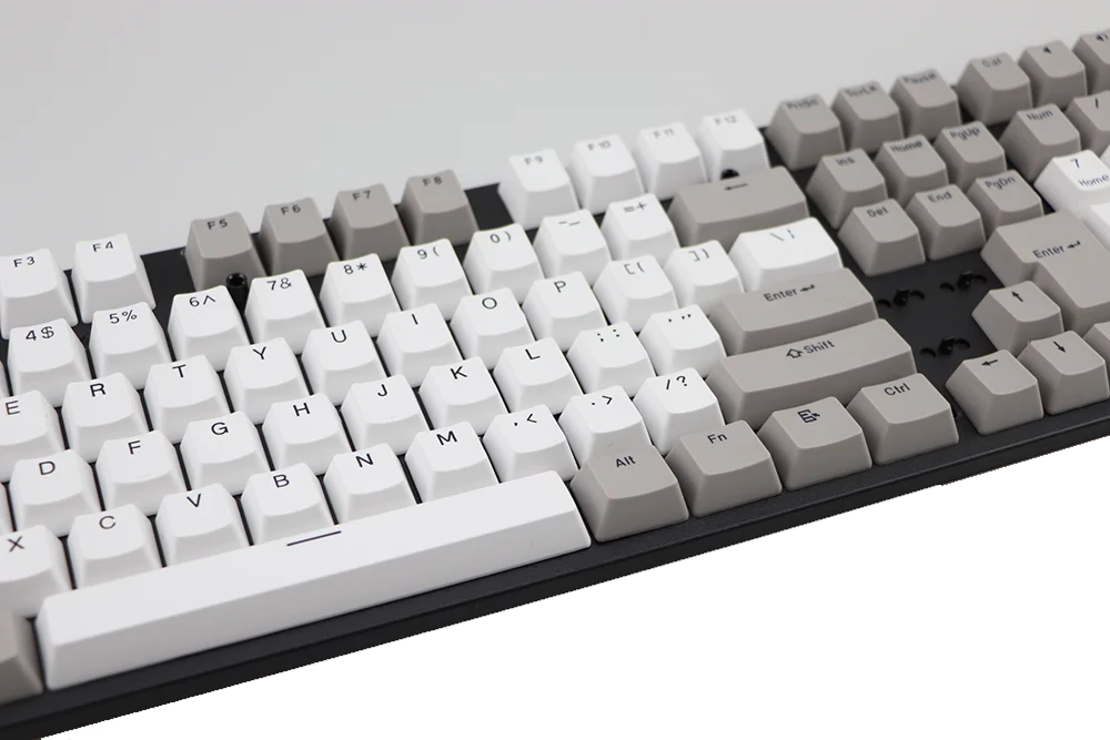 pbt keycap Double shot 108 keys Retro gray white OEM profile for MX Switches mechanical keyboard Keycaps