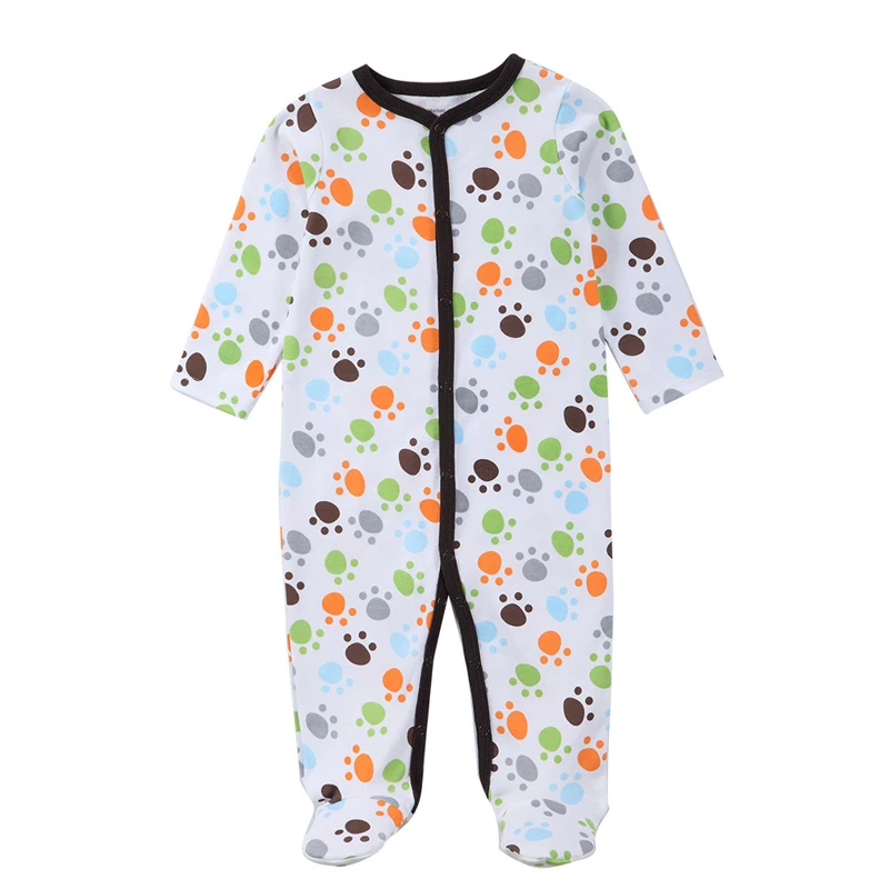 3pcs/lot Baby Footies Boy Newborn Bebe Body Suit Clothes Long Sleeve Autumn Infant Jumpsuit Cotton Winter Pants | Детская одежда и