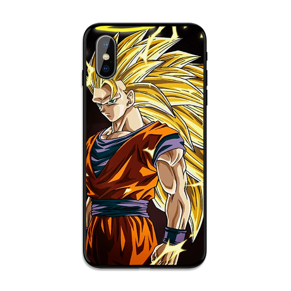 Мягкий чехол для мальчика Dragon ball из ТПУ Apple iPhone 6 6S 7 8 Plus 5 5S SE X XS MAX XR силиконовые