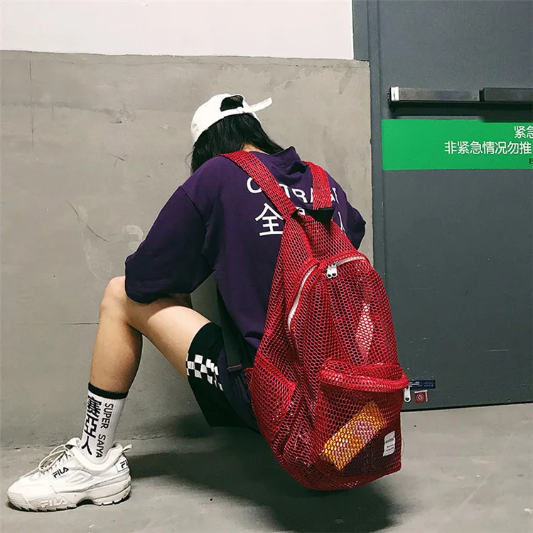 Супер легкий портативный сетчатый школьный рюкзак для девочек подростков в