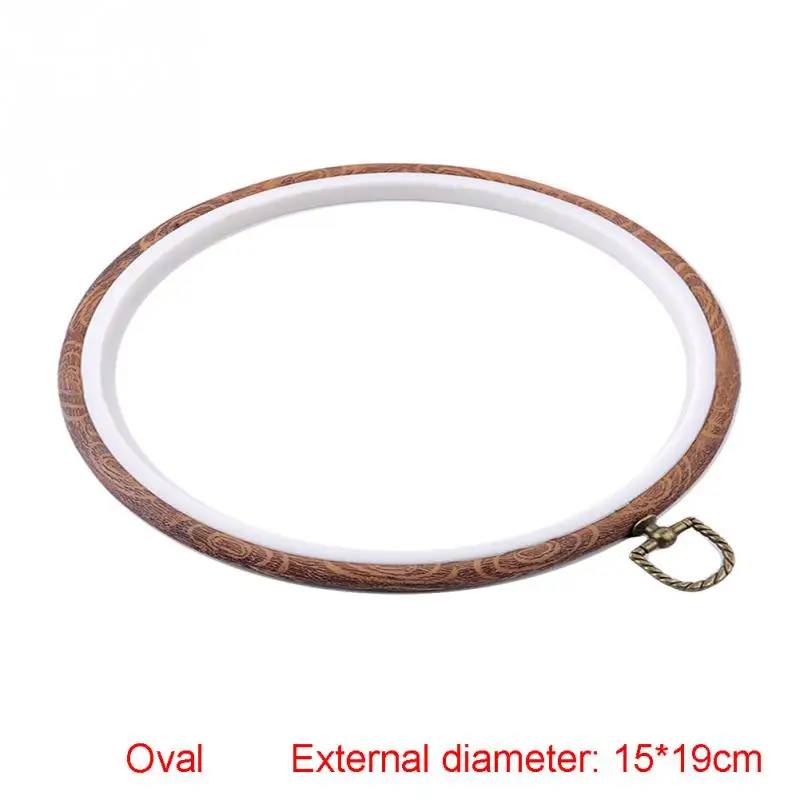 oval 15X19cm 13-27 см устройство для вышивки крестом бамбуковая рамка для вышивки кольца круглые ручные DIY Инструменты для домашнего шитья - Цвет: oval 15X19cm