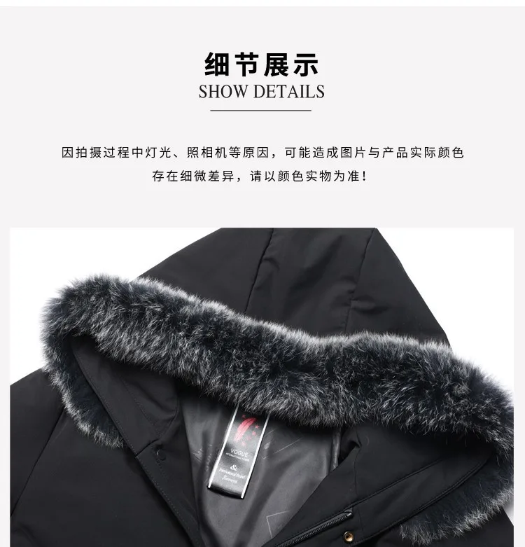 Новая зимняя длинная мужская куртка размера плюс 8XL 7XL 6XL, модное классическое утепленное пальто на утином пуху, Теплая мужская парка большого размера