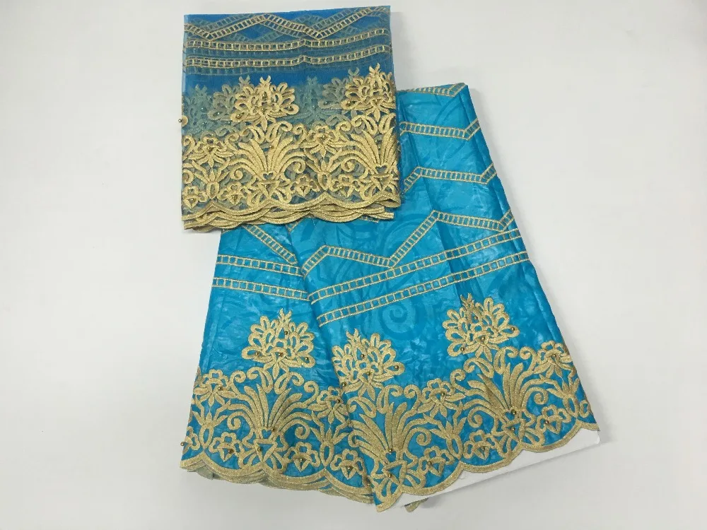 Африканский кружевной ткани в африканском стиле жаккардовые вышитые Базен Riche