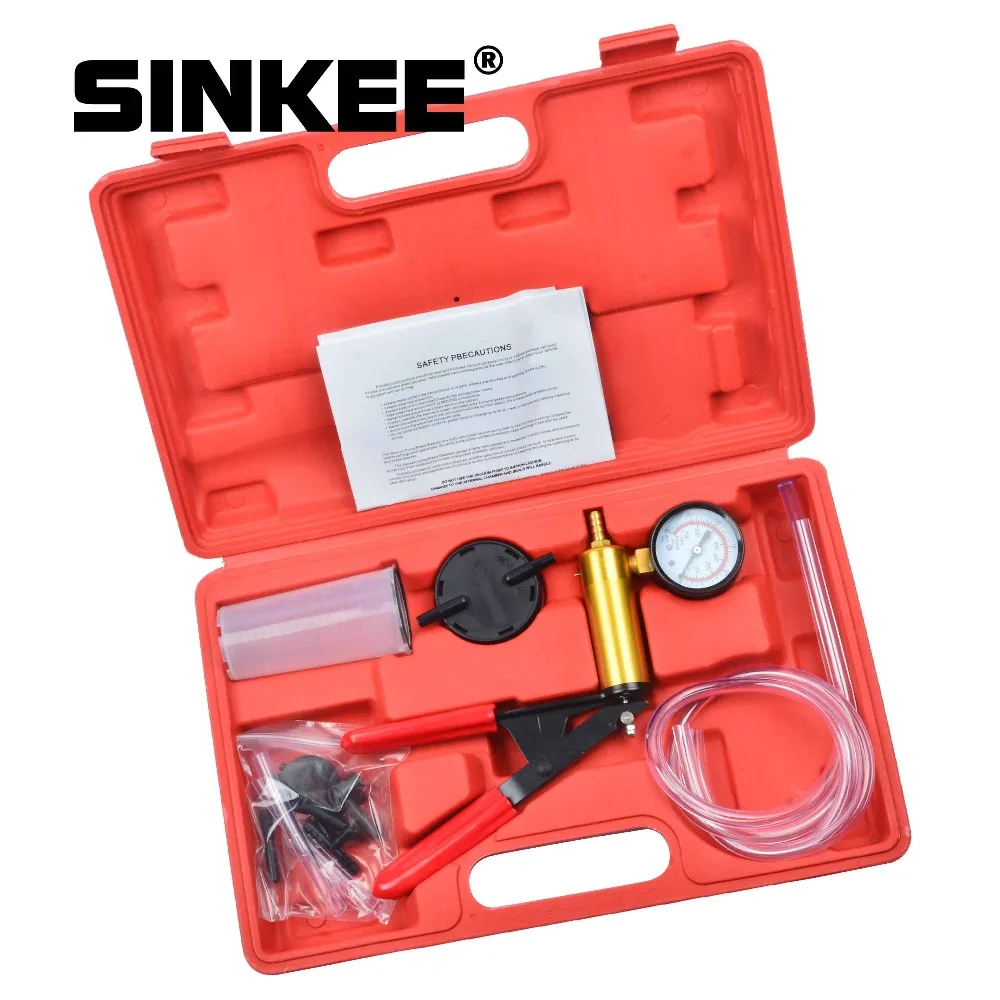 Ручной тормоз Bleeder тестер набор Bleed Kit вакуумный насос автомобиль мотоцикл кровотечение SK1269
