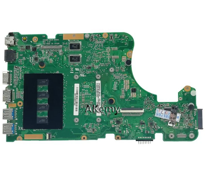 Bestellen X555DG Laptop Motherboard Für For Asus X555Y X555YI X555D X555DG Test 100% OK Original Mainboard 4G RAM FX-8800 CPU