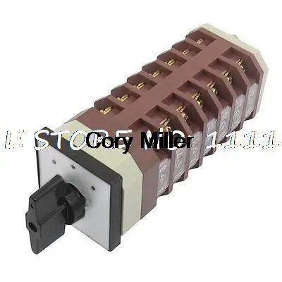 

Electric 28 Terminals 3 Postions Rotary Cam Combination Switch AC 380V 220V