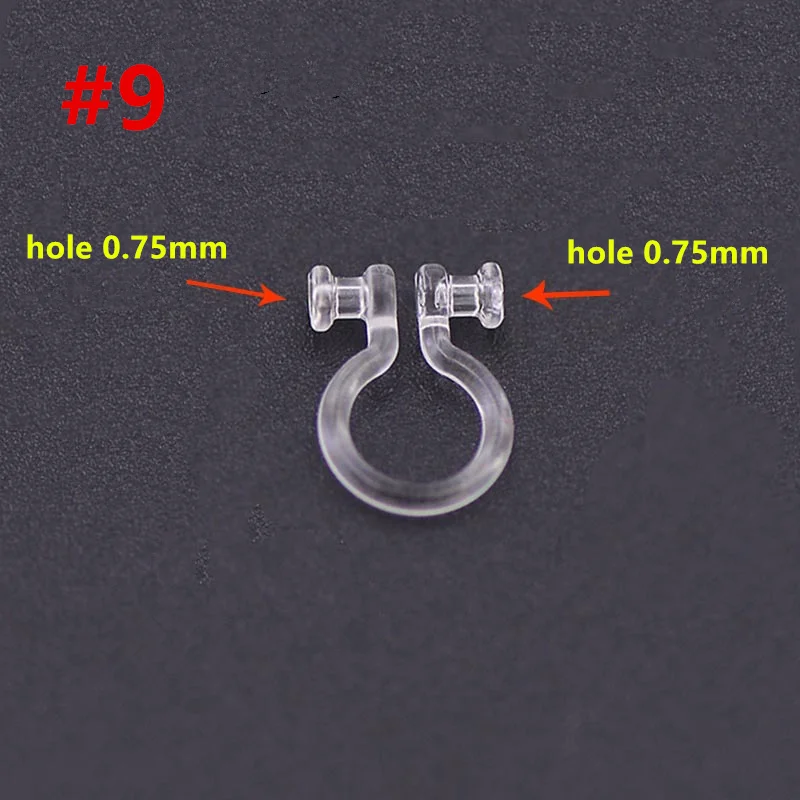 100 шт. прозрачные пластиковые u образные зажимы для сережек|diy earrings|earring findingearrings diy