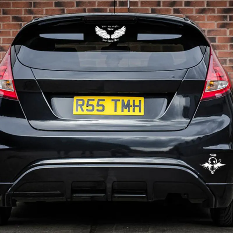 Светоотражающая виниловая наклейка ангельские крылья 5 видов 2 цвета|car stickers