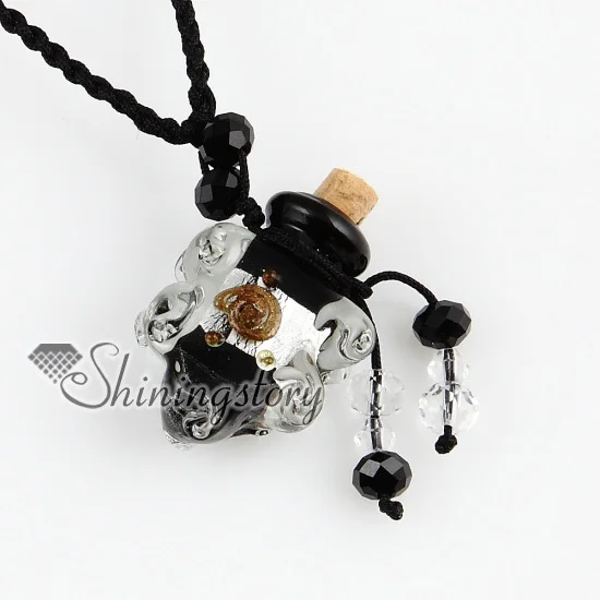 Духи бутылка кошка бусины из муранского стекла ожерелья ювелирные изделия|necklace -