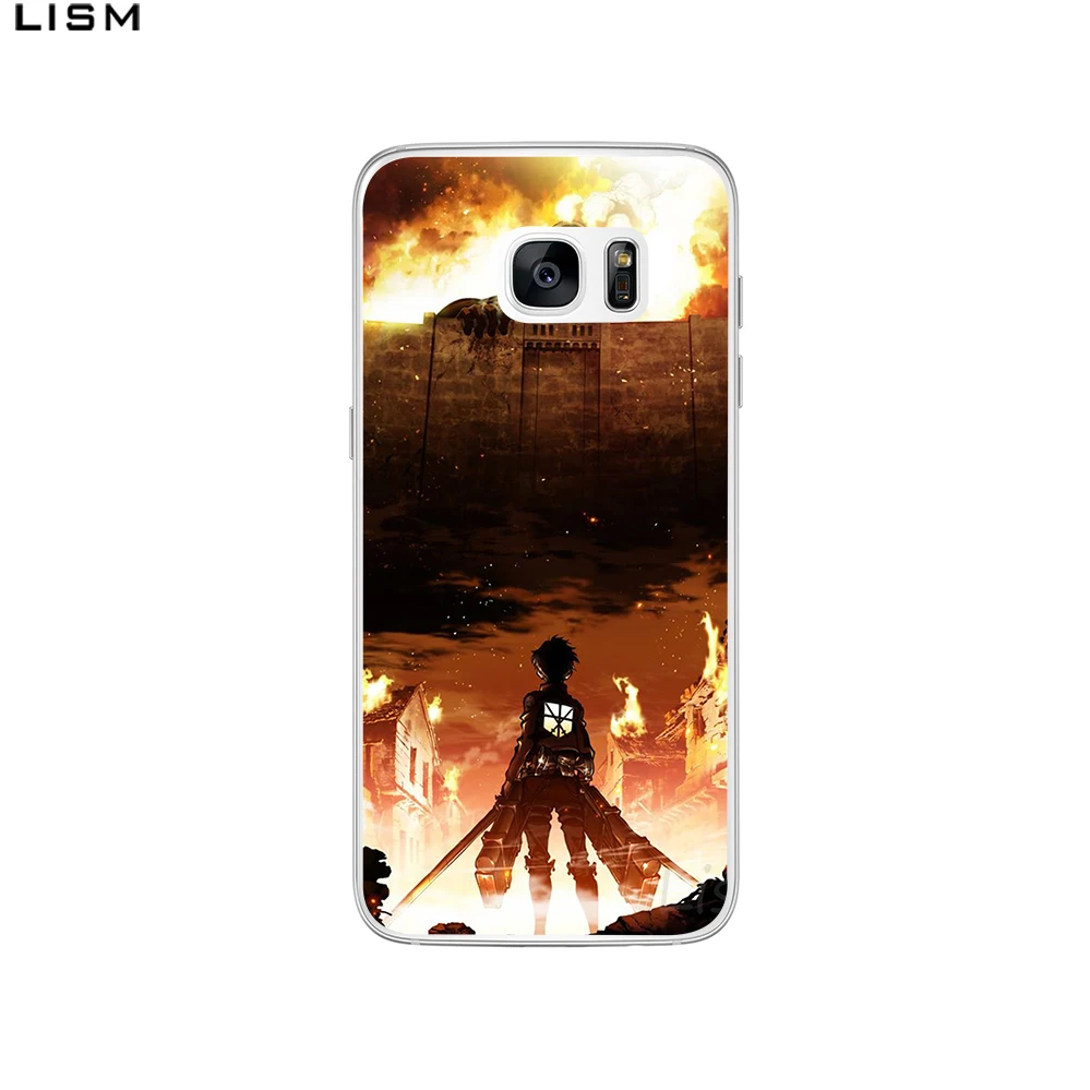 Жесткий чехол LISM Attack On Titan аниме для samsung Galaxy J3 J5 2015 J7 2016 2017 EU Version|Чехлы-накладки| |