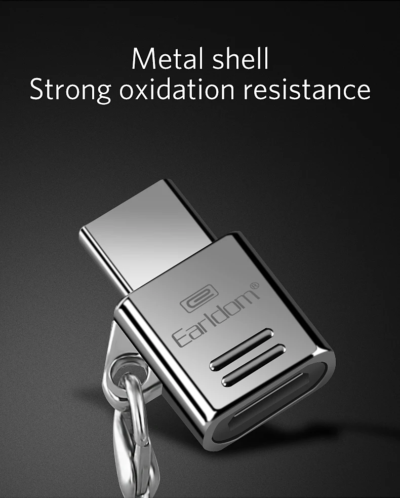 Earldom usb type C Мужской к Micro USB Женский type-c адаптер Разъем для зарядки Micro usb конвертер typec