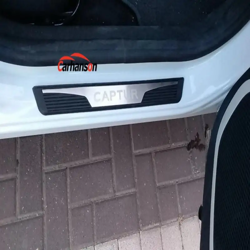 Для аксессуаров Renault Captur 2015 2019 Накладка дверного порога входной двери гвардии