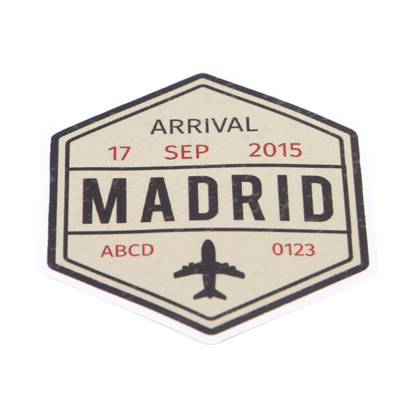 60 шт./компл. марки бумажная этикетка чемодан гитара автомобиль наклейки sf Unny