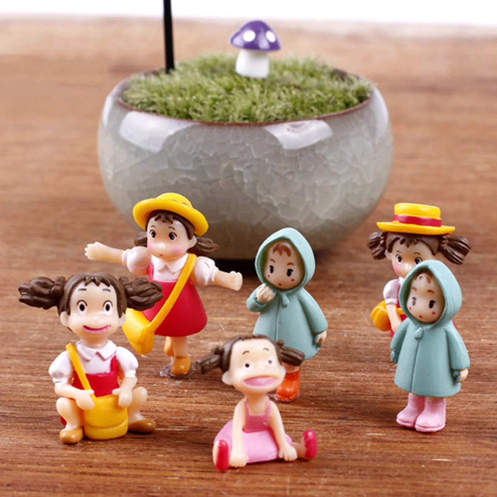 5 шт./компл. Фея садовые миниатюры мини милое изделие из смолы украшение