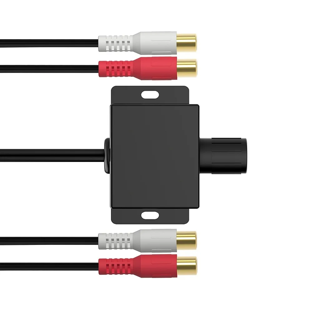 Универсальный автомобильный усилитель звука бас RCA уровень ручка дистанционного