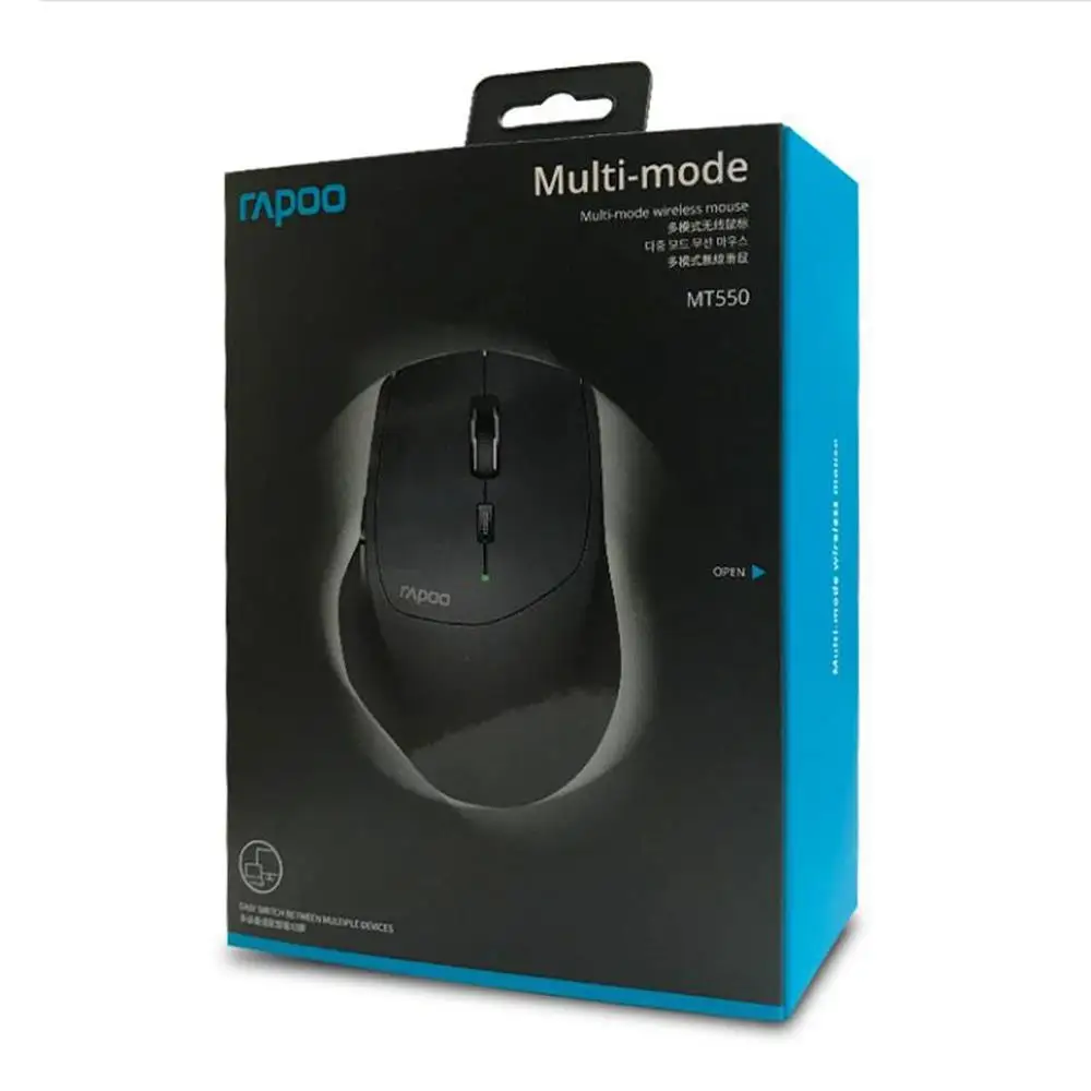 Оригинальный Rapoo MT550 многомодовая беспроводная мышь между Bluetooth 3 0/4 0/Беспроводная