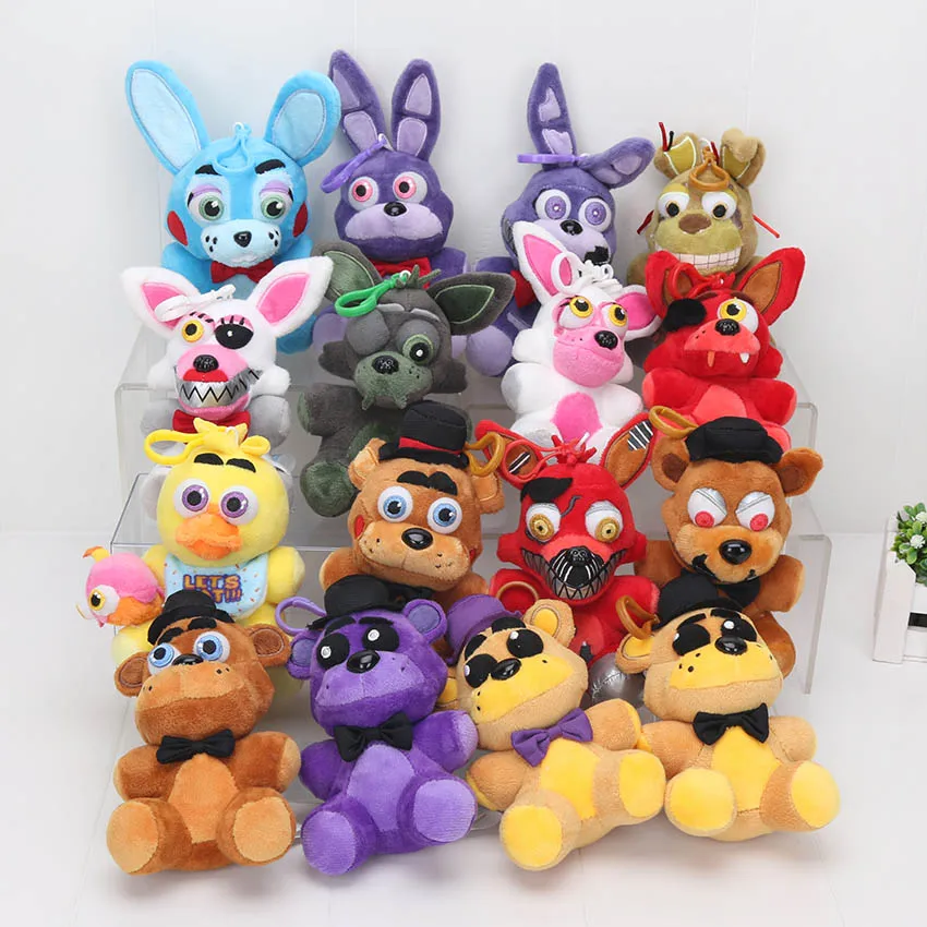 14 см FNAF Бонни и Чика кошмар Фредди мангл Фокси кулон брелок дети куклы