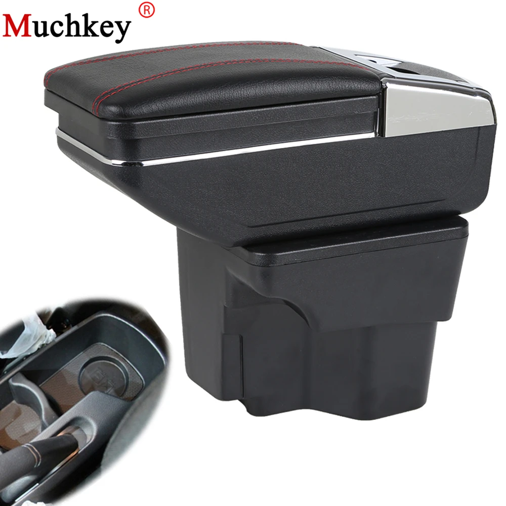 

Armrest Box Console Arm Central Store Content Box With Cup Holder Products Interior For KIA K2 RIO 2011 To 2016 Car Accessories