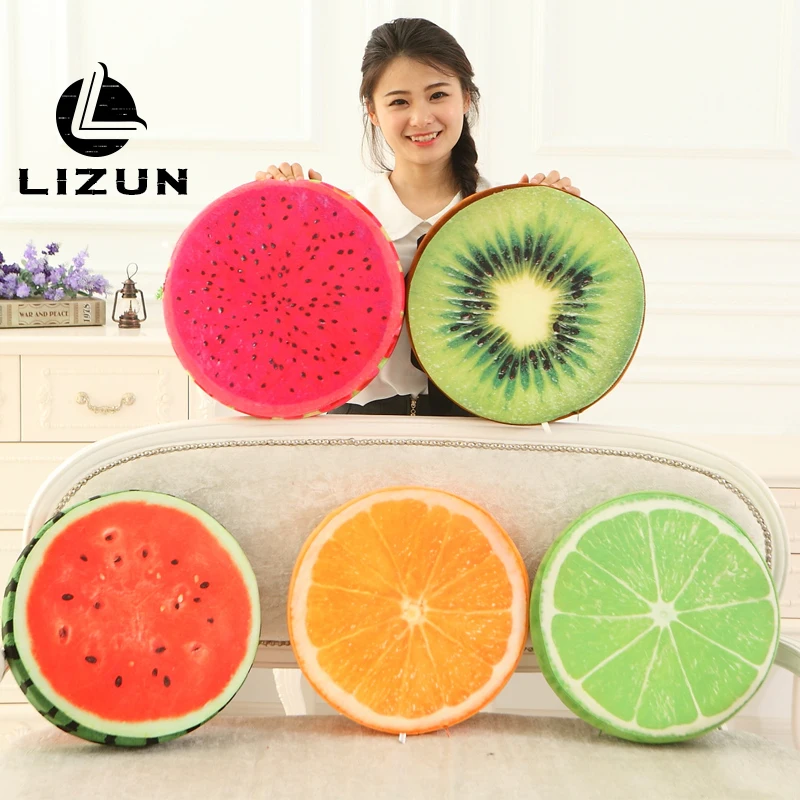Плюшевая игрушечная подушка в виде фрукта Подушка арбуз офисная диван кровать