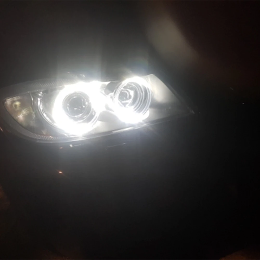 SUKIOTO 80 Вт e90 ангельские глазки светодиодный лампы E91 6500 к белый E90 Светодиодный Маркер ангельские глазки светодиодный Halo Кольца Аксессуары для стайлинга автомобилей