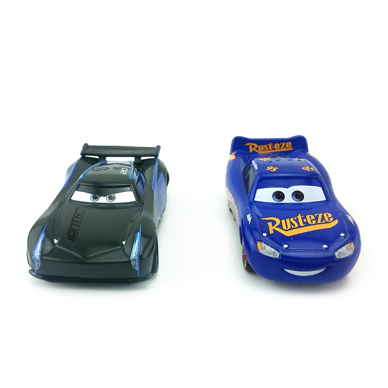 Disney Pixar Cars 3 сказочные Молния Маккуин и Джексон Storm 1:55 литья под давлением Металл