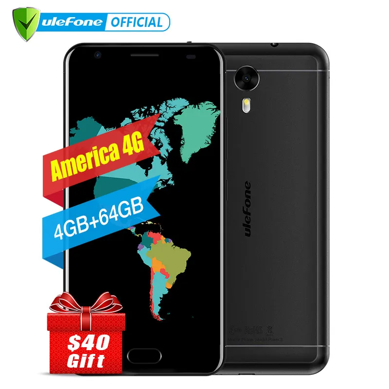 Ulefone Мощность 2 американской версии 5 &quotмобильный телефон FHD Android 7 0 mtk6750t восемь