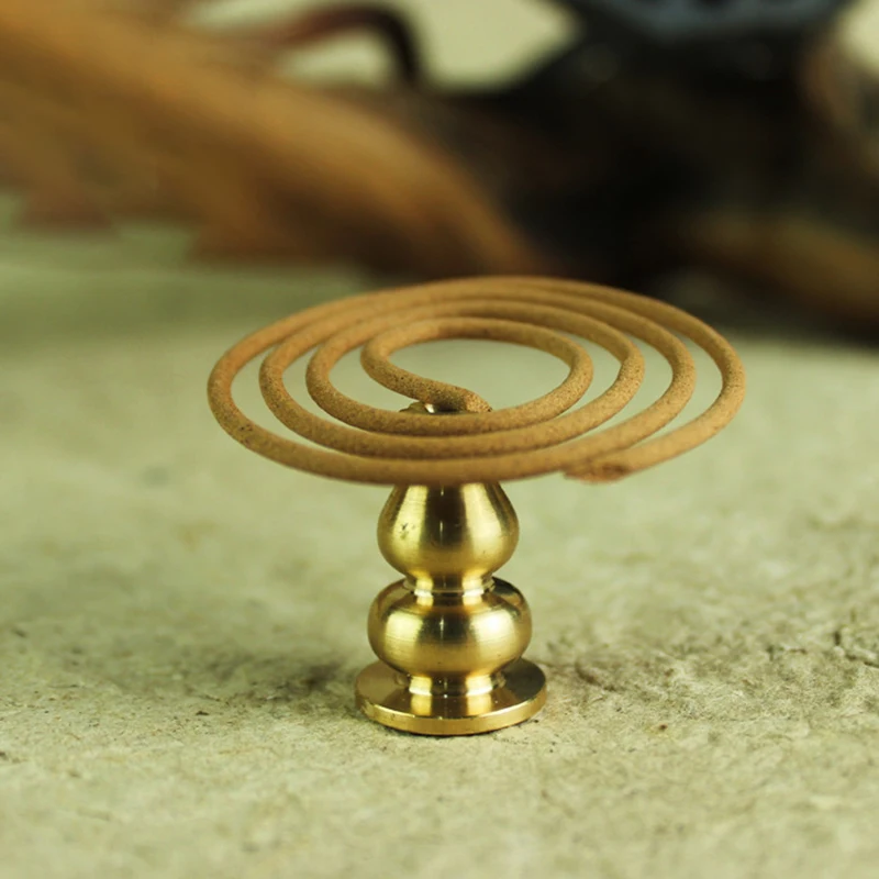 High Quality Brass Incense Burner Holder For Stick Coil Bottle Gourd Shaped Copper | Дом и сад
