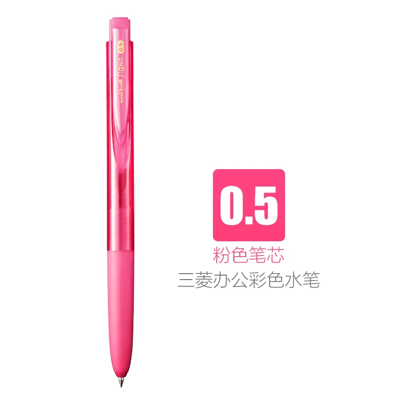 0.5mm Pink refill 1 шт Uni Signo RT1 UMN-155 гелевая ручка 0,38/0,5 мм 10 K6 версия гелевая ручка для письма цветная ручка для воды студенческие Обучающие канцелярские принадлежности - Цвет: 0.5mm Pink refill