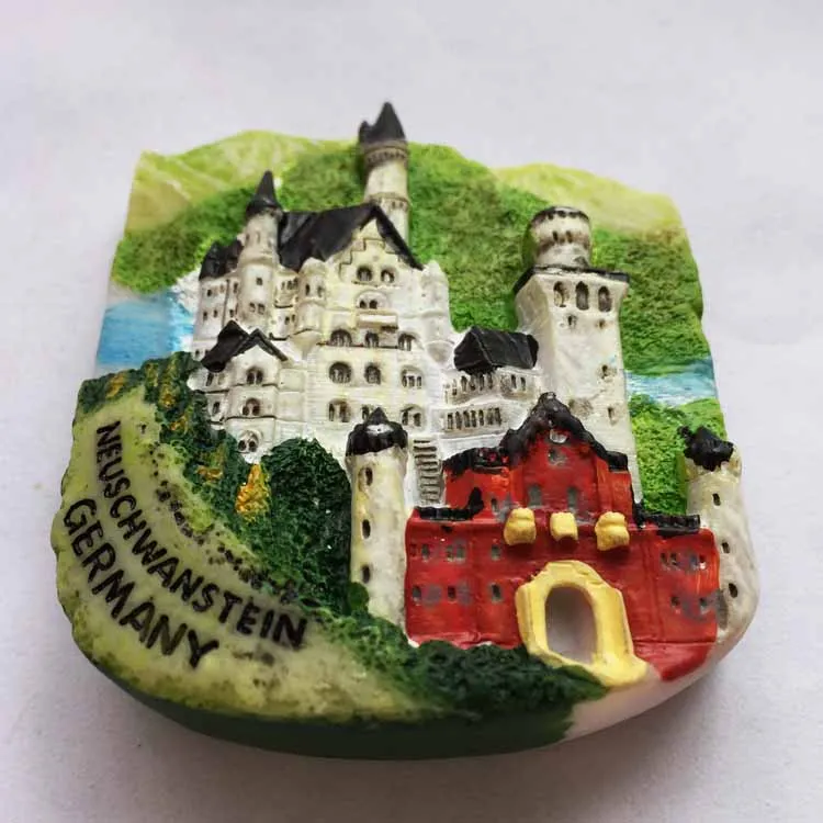 Магнитная наклейка для холодильника Lychee Германия Neuschwanstein известный ландшафт