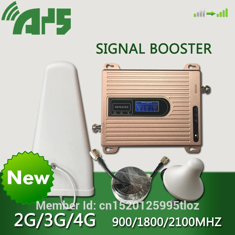 Усилитель сотового телефона 900 1800 2100 МГц GSM DCS WCDMA трехдиапазонный усилитель