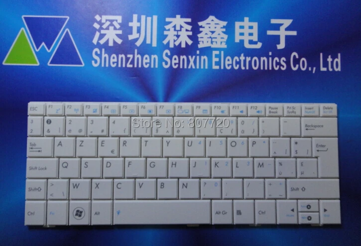 Клавиатура BE Бельгия для ASUS Eee 1008HA 1005PE 1005PEB 1008 1008H 1008P T101 T101MT белая|keyboard computer|keyboard