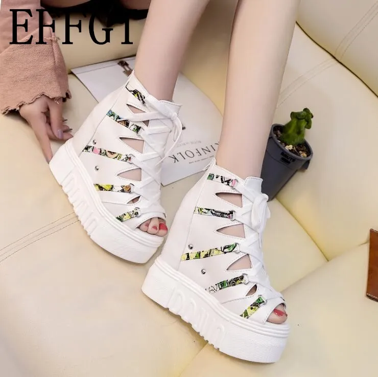 EFFGT женские босоножки Harajuku новые летние модные на платформе толстая подошва