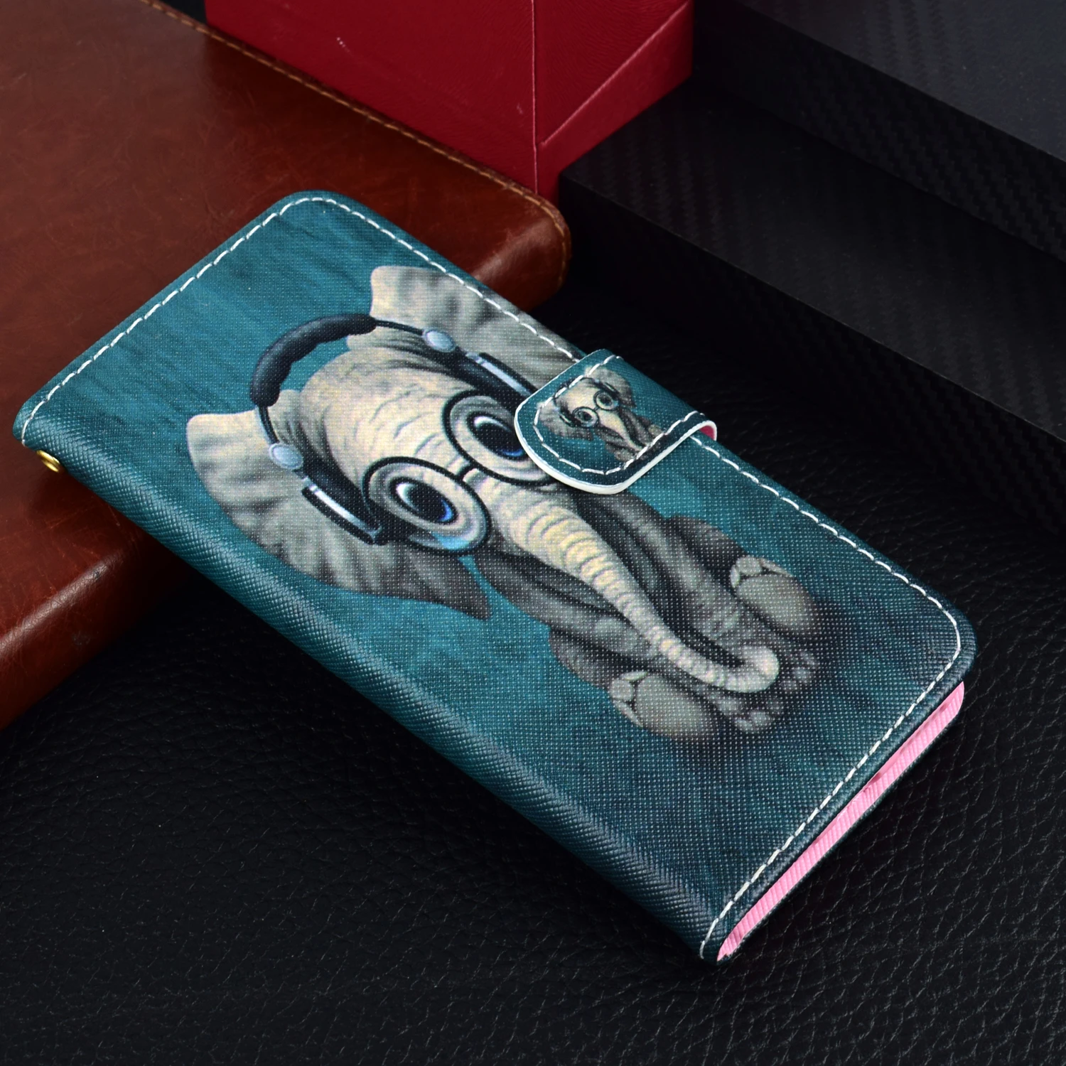 Чехол для Huawei Nova 3i кожаный чехол Pouzdro 3D кошелек Флип Магнитный с несколькими