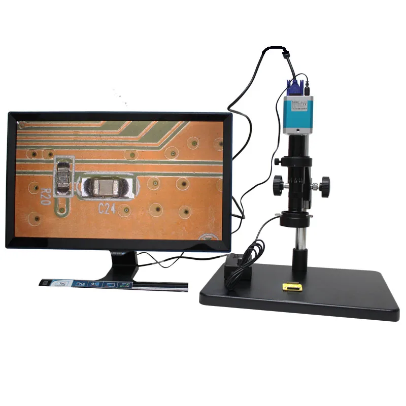 Бесплатная доставка 1080P VGA USB C mount Full HD промышленный микроскоп камера SD карта