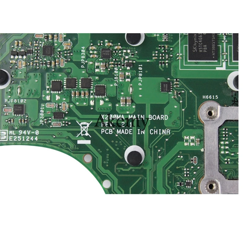 AK X200MA материнская плата для ноутбука For Asus F200M F200MA тест оригинальная 4G-RAM N2920 4 ядра