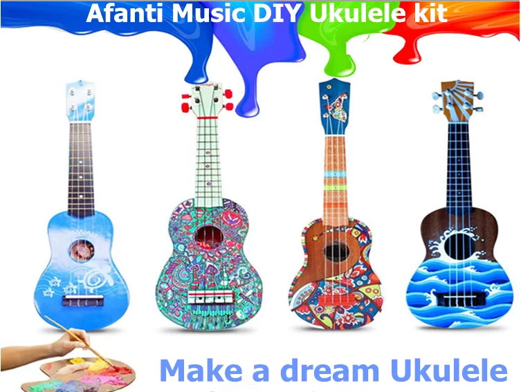 Afanti музыка 21 дюймов DIY Набор укулеле/DIY укулеле(AUK-01