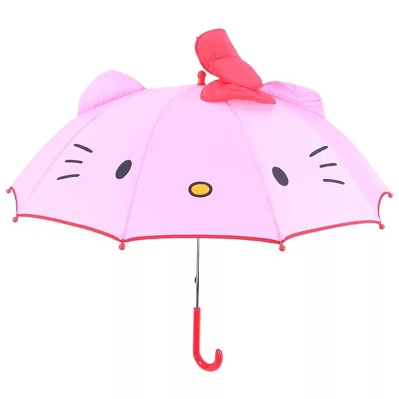 Hot Lovely Cartoon Hello Kitty Children Anime Umbrella for Kids Girl Cute Baby Student White Free Shipping | Дом и сад