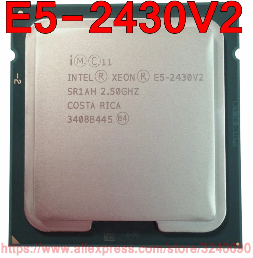 Процессор Intel ЦП Xeon процессор SR1AH 2 5 ГГц 6 ядер 15 м LGA1356 V2 E5 2430V2 быстрая доставка 2430