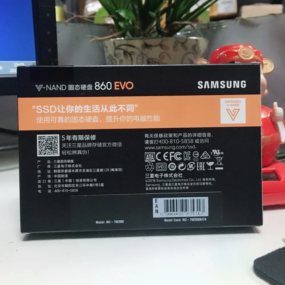 Samsung 860 EVO 860EVO 250GB 250G 2,5 SATA3 SSD PC Настольный Ноутбук сервер 2,5 Внутренний твердотельный Накопитель SSD 500GB 1 ТБ 250GB